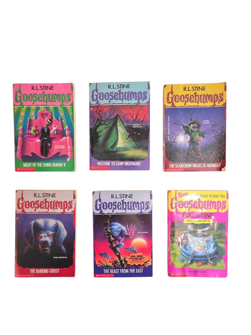 Vintage Goosebumps R L Stein Book Lot Of 6 Special Edition 90s Kids Teens Spooky